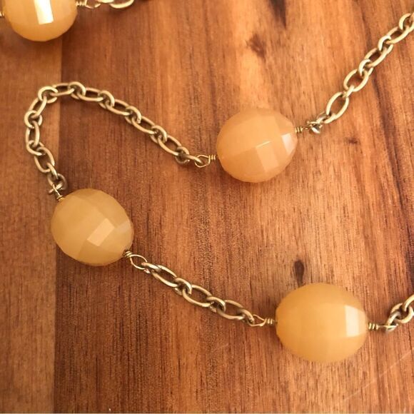 J.Crew | Faceted Bead Station Necklace | 40” Length - Picture 3 of 4